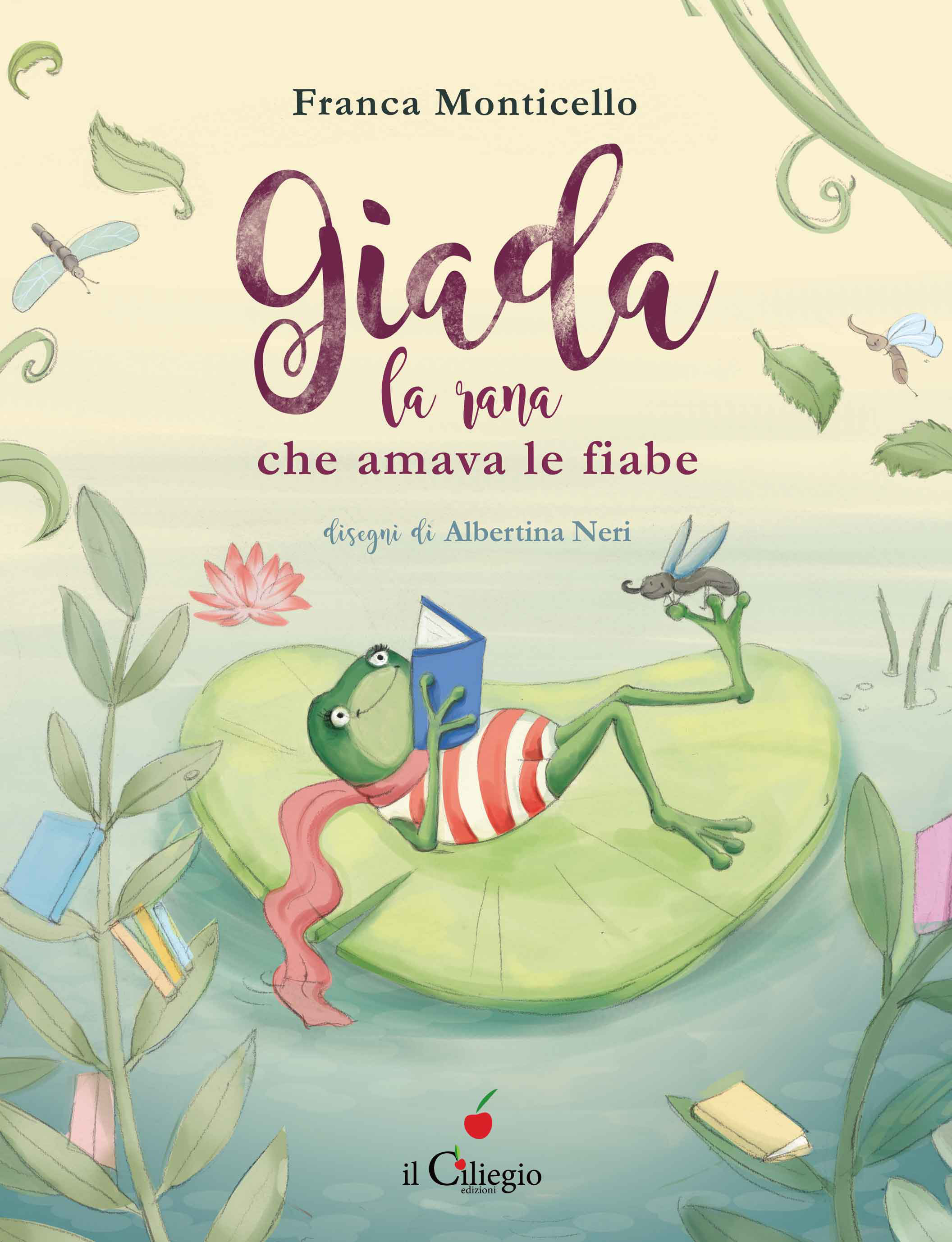 Copertina del libro Giada, la rana che amava le fiabe