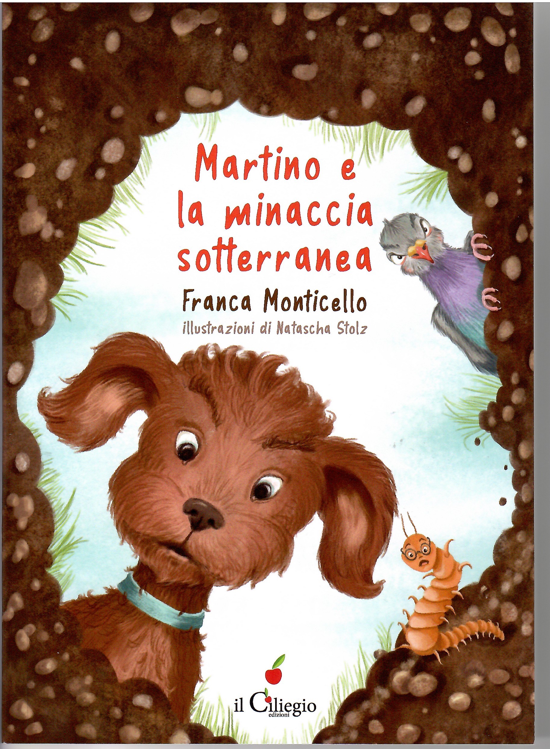 Copertina del libro Martino e la minaccia sotterranea di Franca Monticello